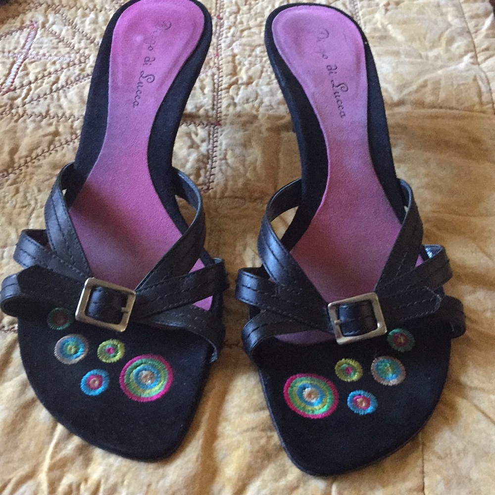 Black with unique color pattern